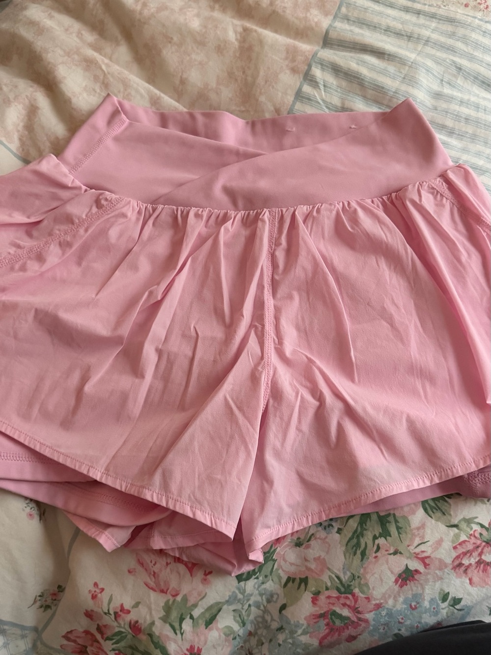 Blogilates Light Pink Running Shorts